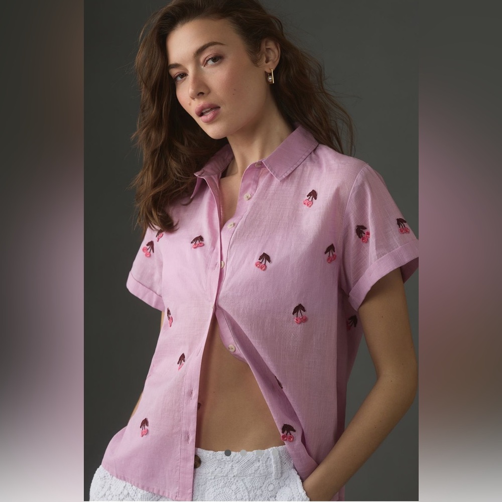 NWOT Maeve Fruit Surf Shirt XS